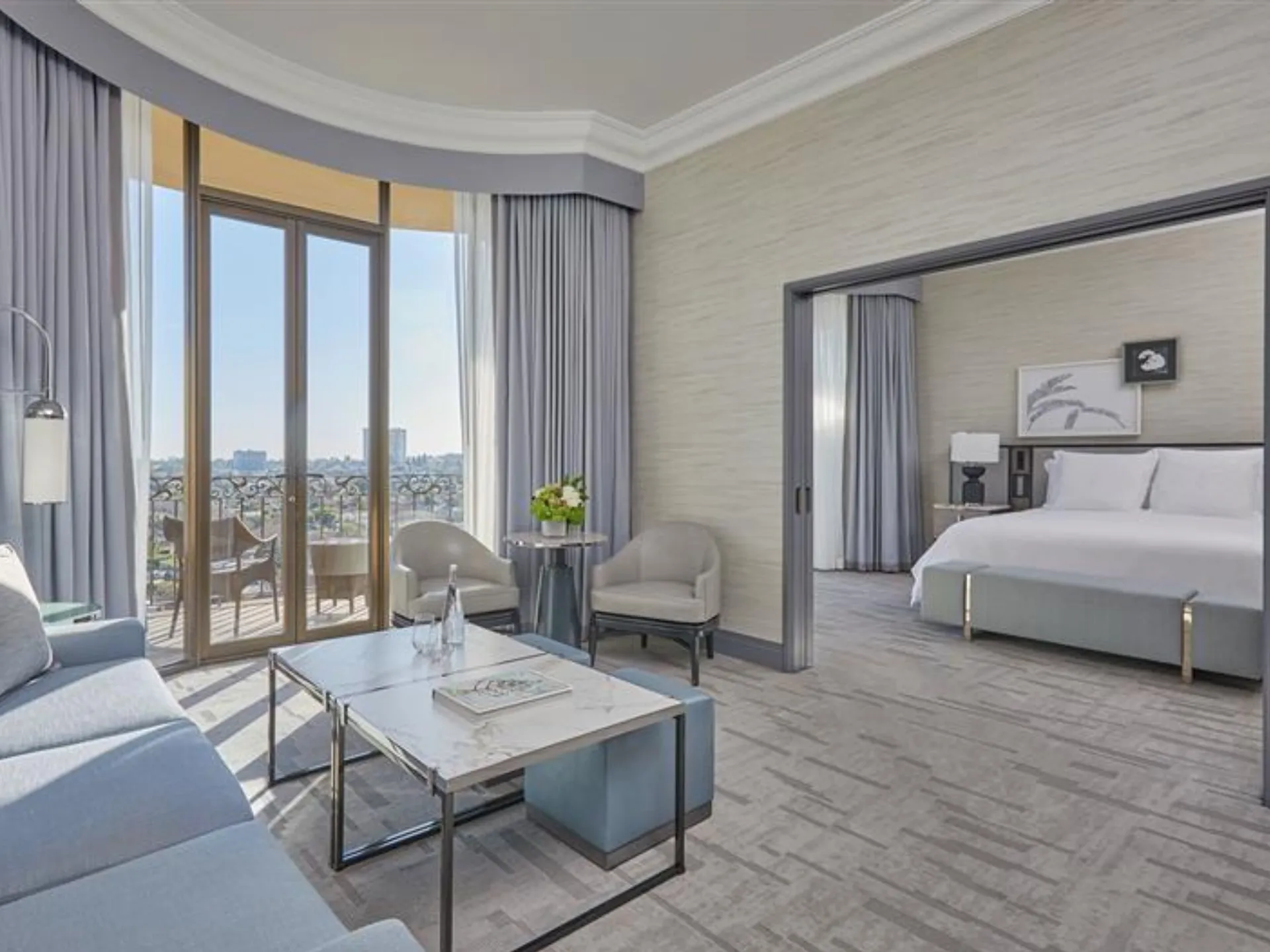 One-Bedroom Beverly Suite with Balcony and View