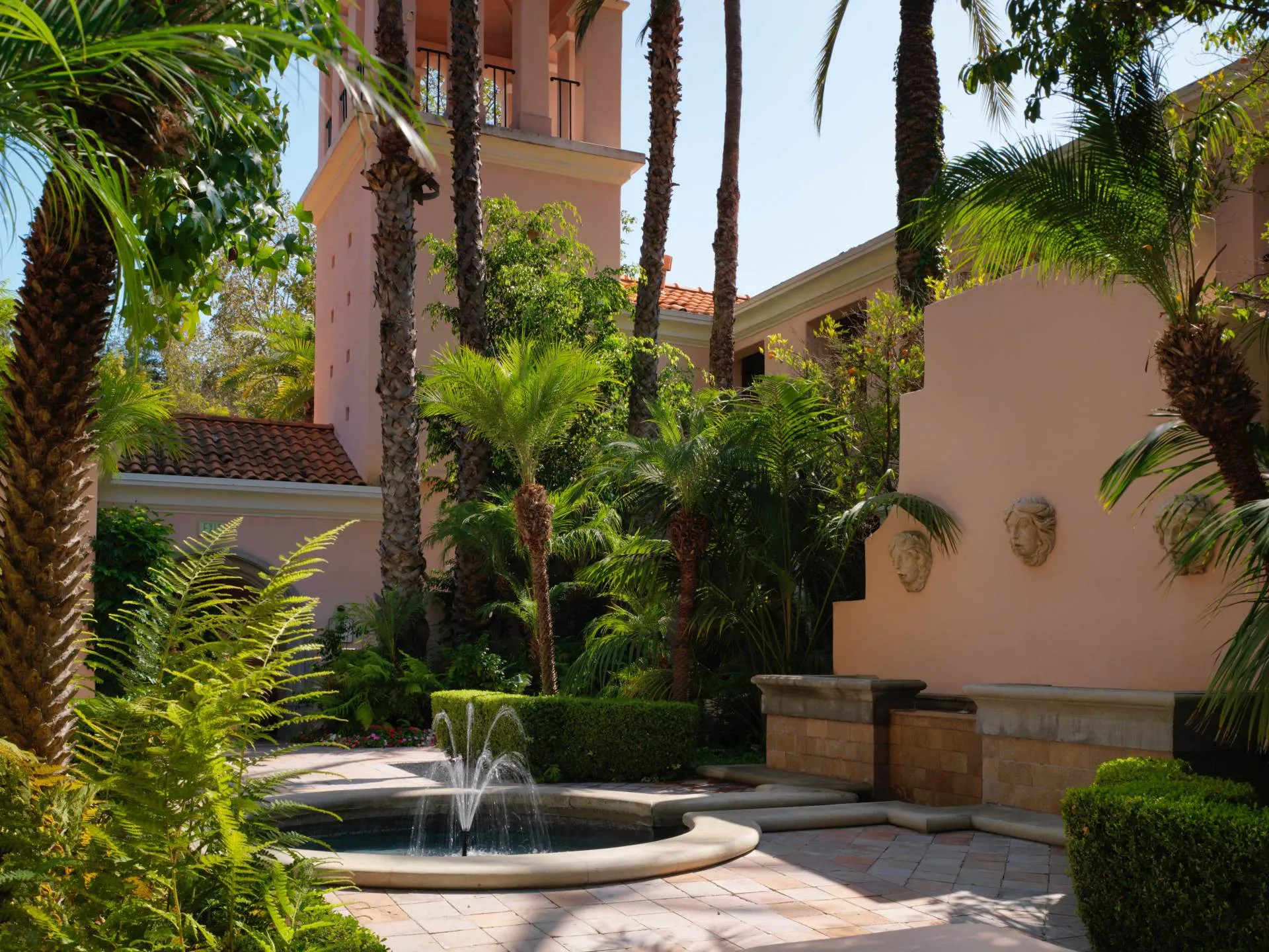 Courtyard with fountain
