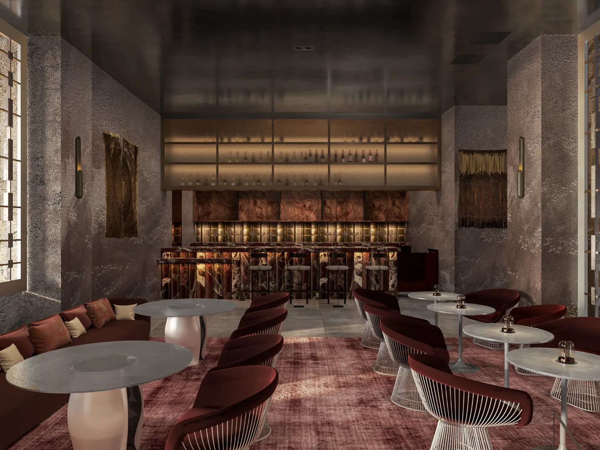 Lobby Bar Rendering