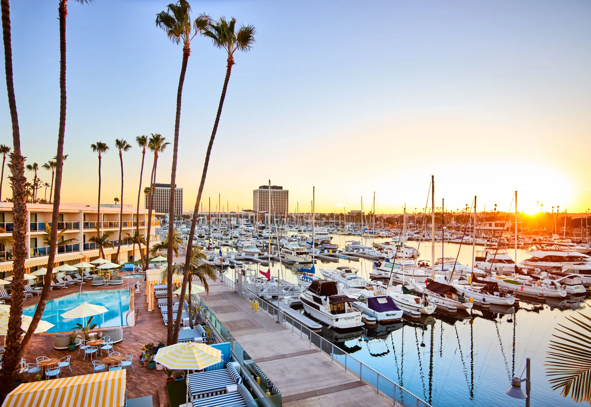 Scenic view of Marina del Rey