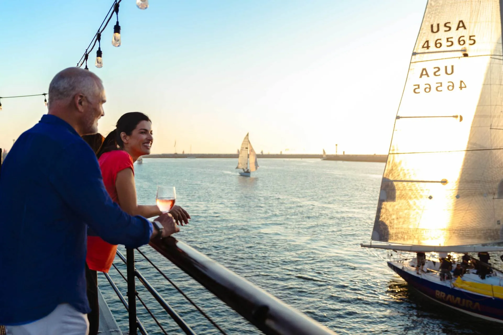 Dining cruise in Marina del Rey's harbor