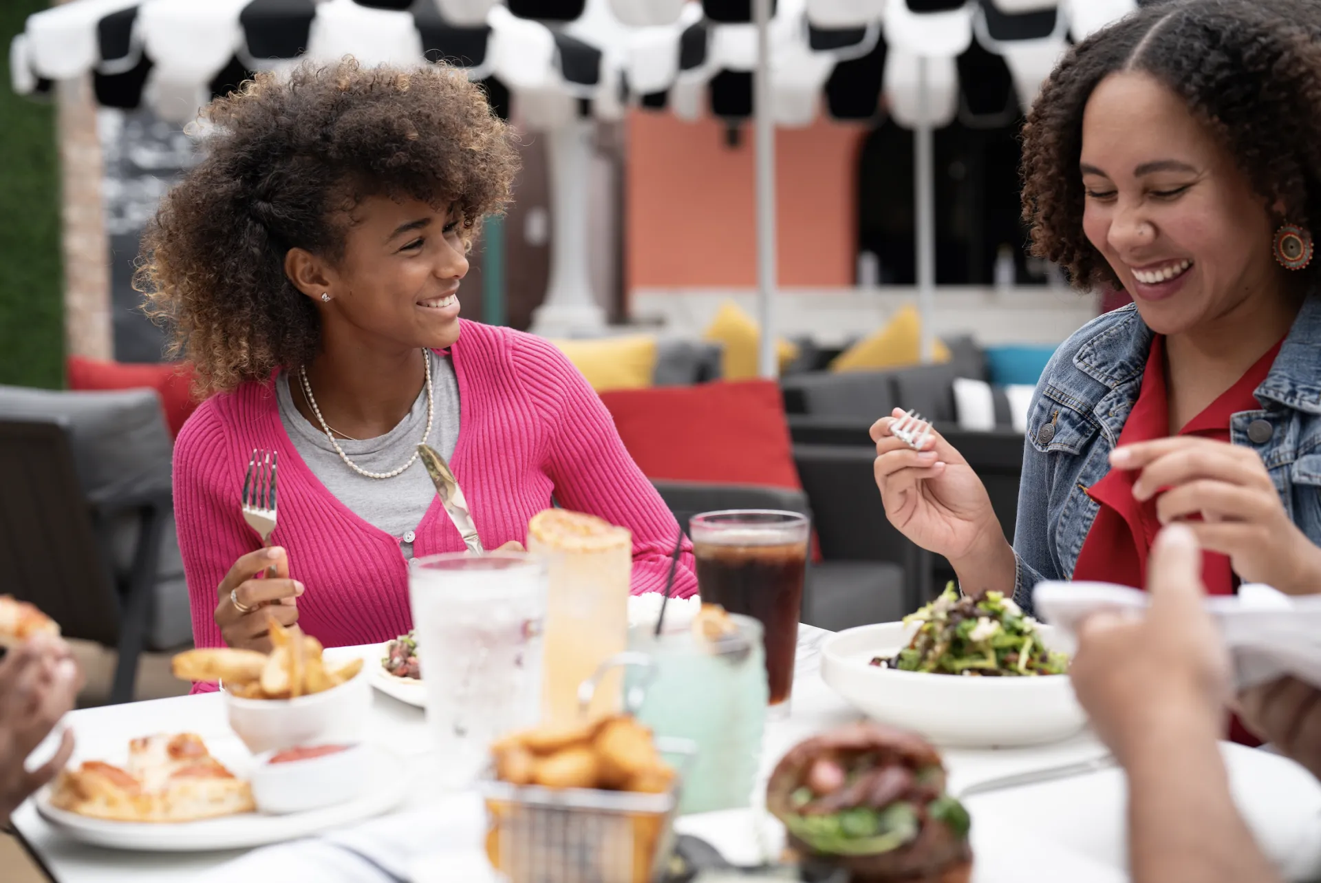 Family dining at The Hollywood Rooftop