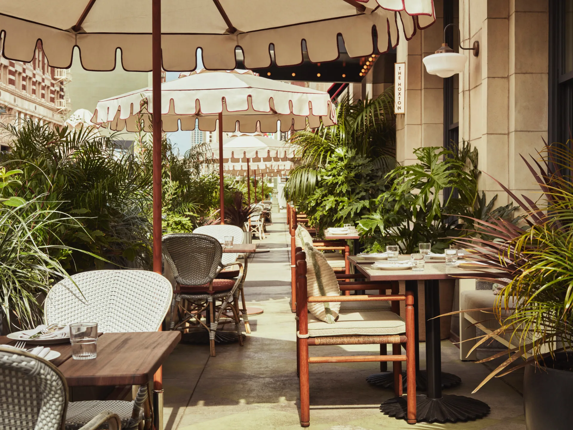 Sidewalk Dining at The Hoxton, Downtown LA