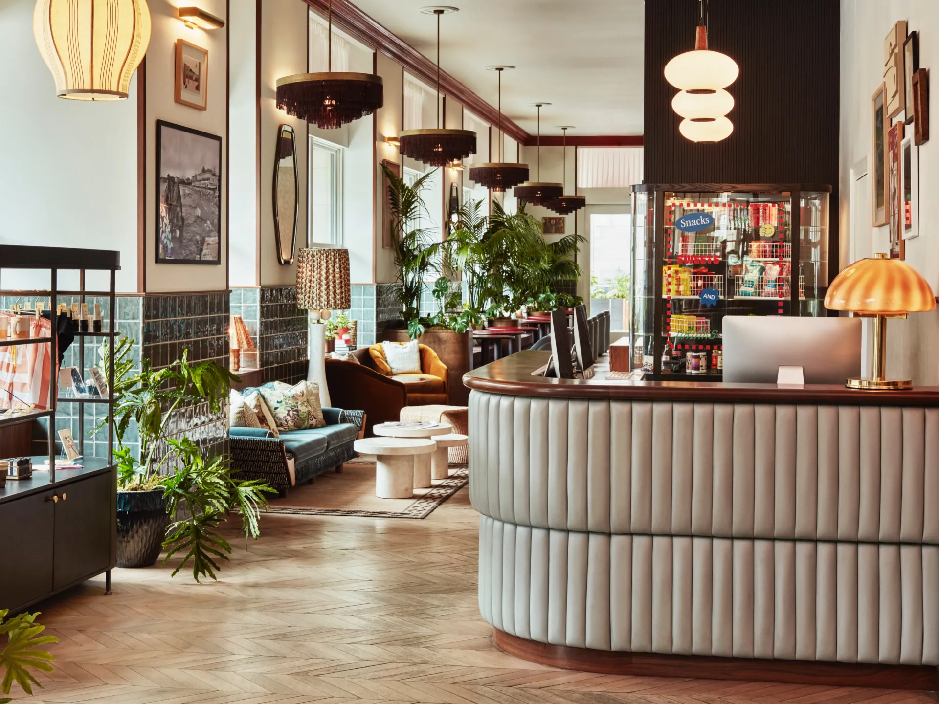 Front Desk in the Lobby of The Hoxton, Downtown LA
