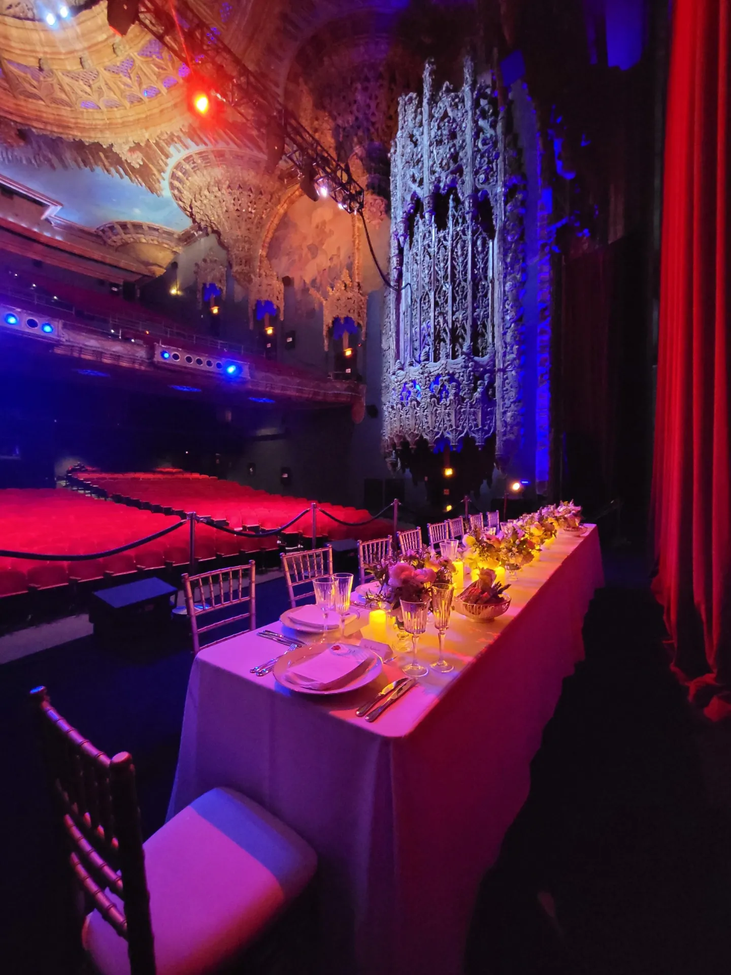 Dining on Stage Head Table