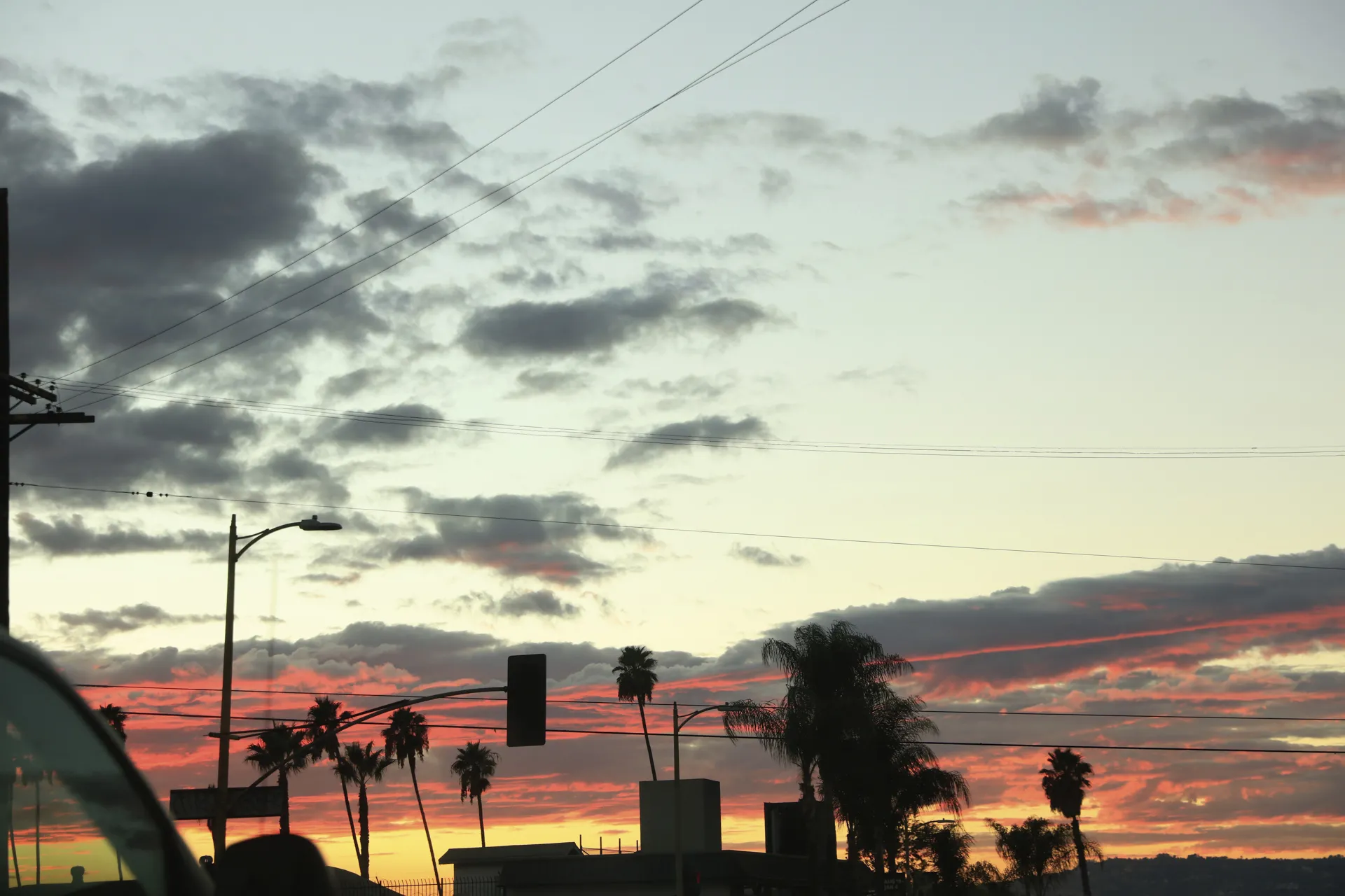 Driving During an L.A. Sunset