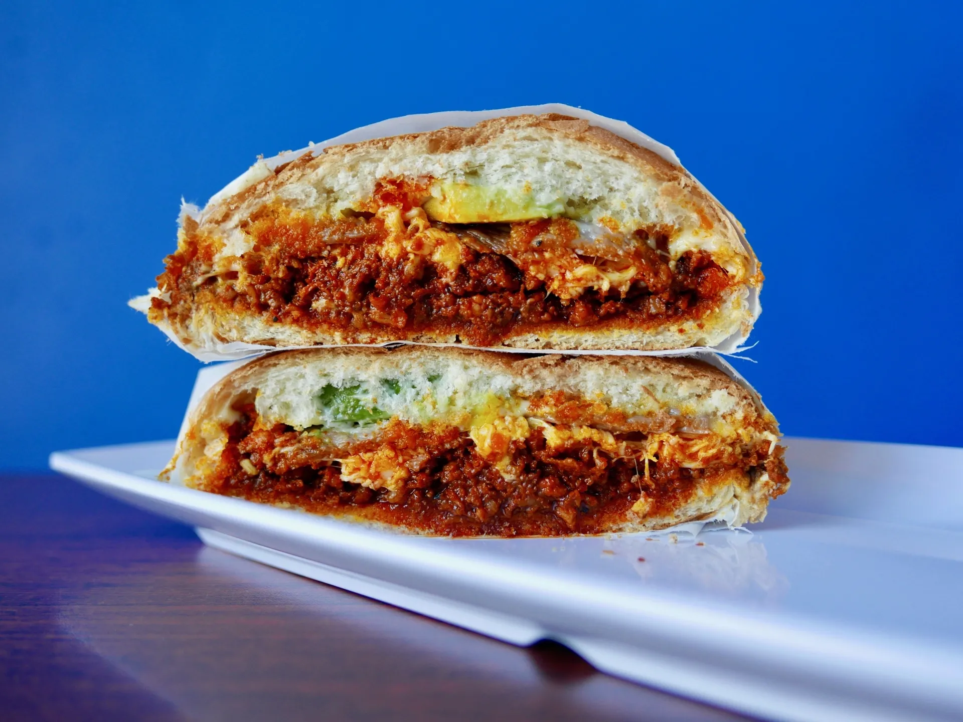 Torta Oaxaquena at Tlayuda L.A. | Photo:  Joshua Lurie