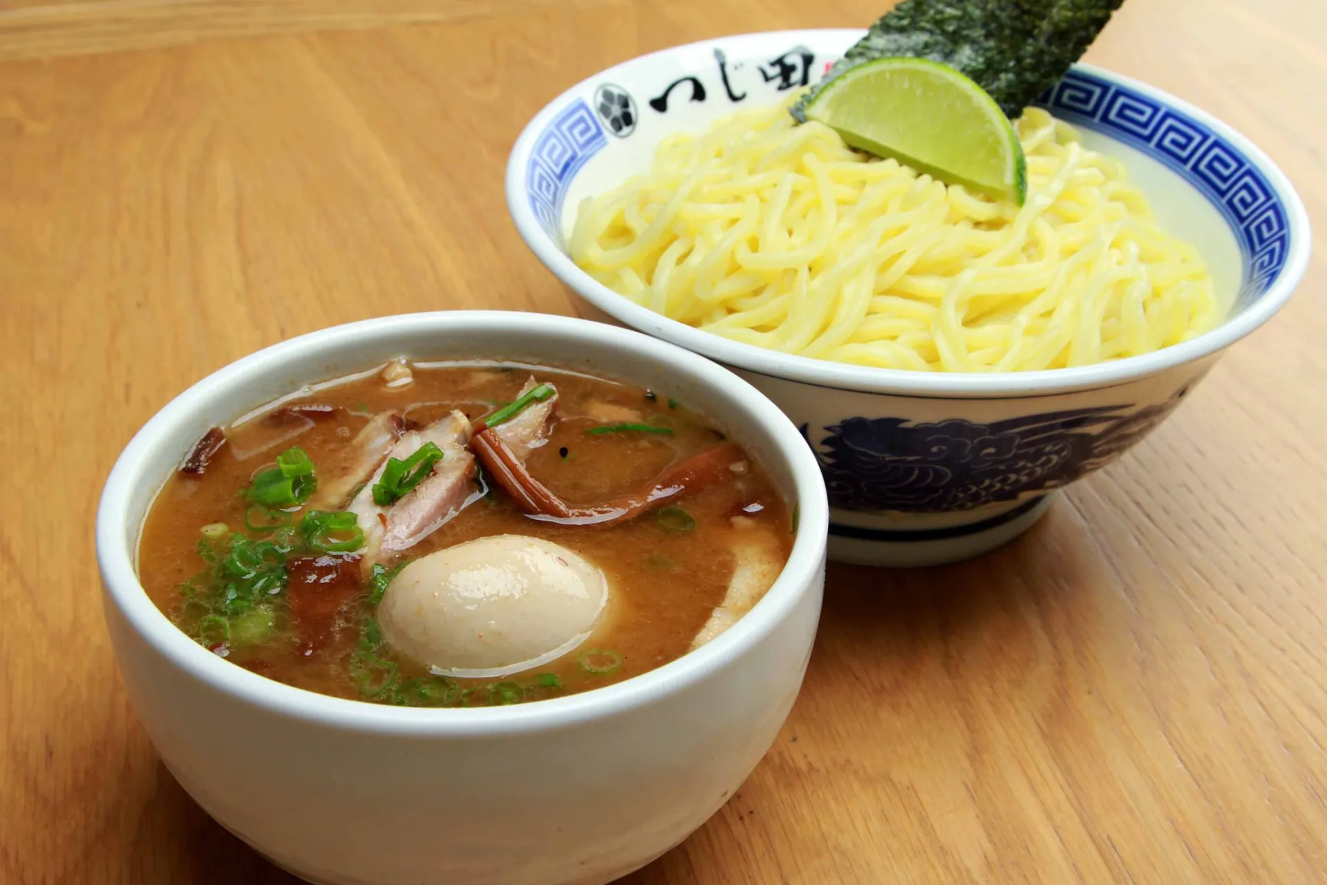Ajitama Tsukemen at Tsujita LA