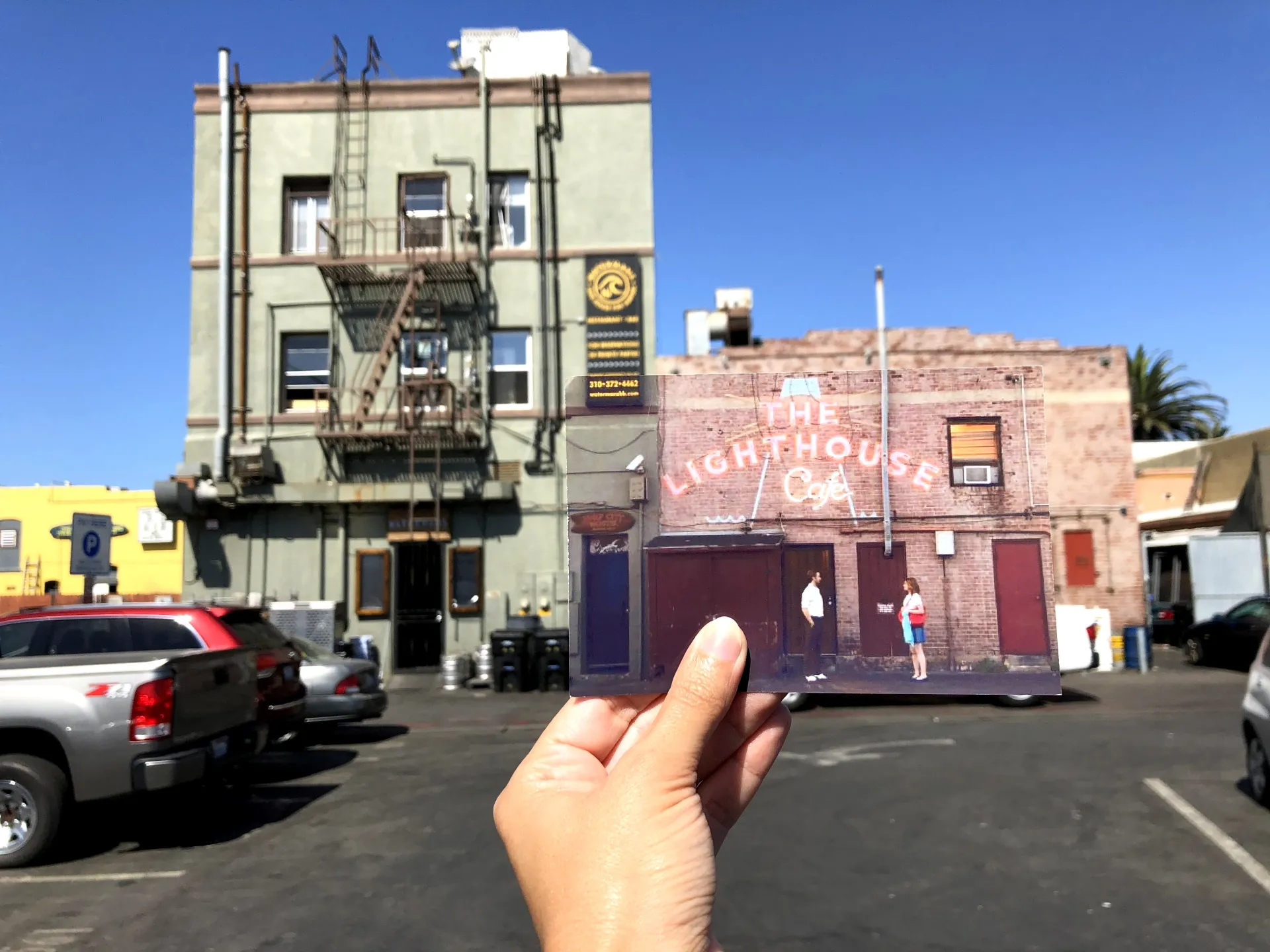 Scene from "La La Land" at The Lighthouse Cafe in Hermosa Beach