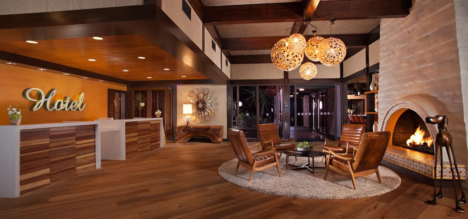 The Garland hotel lobby