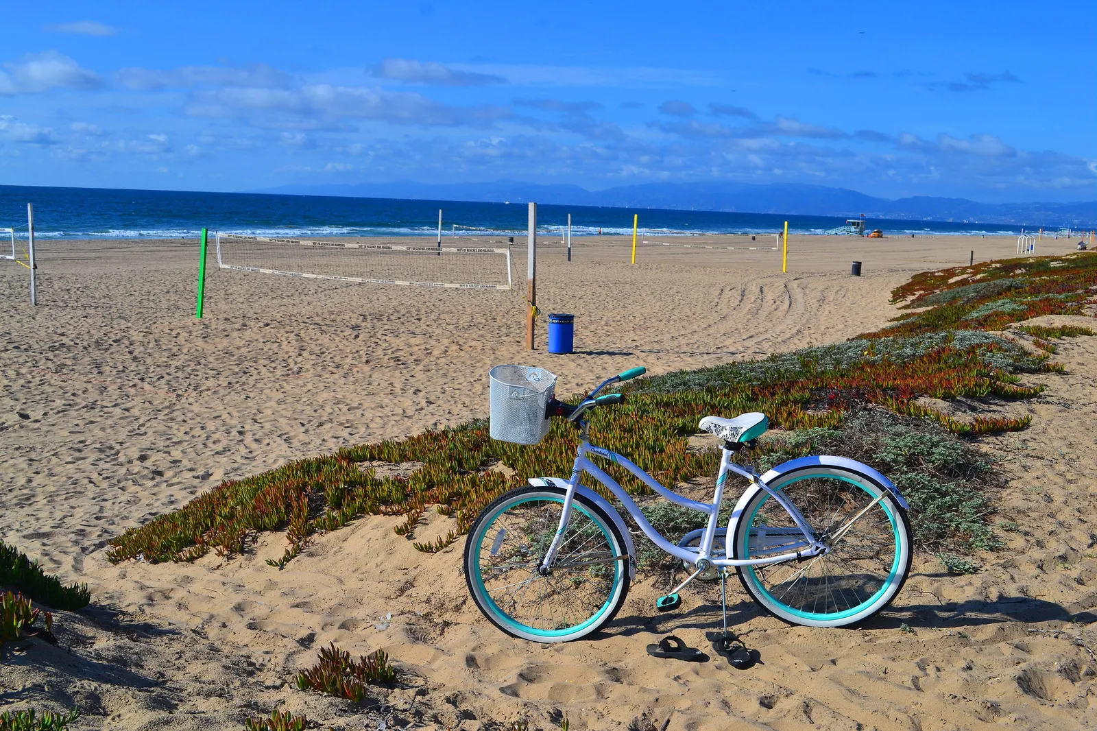 Biked parked off The Strand in Manhattan Beach