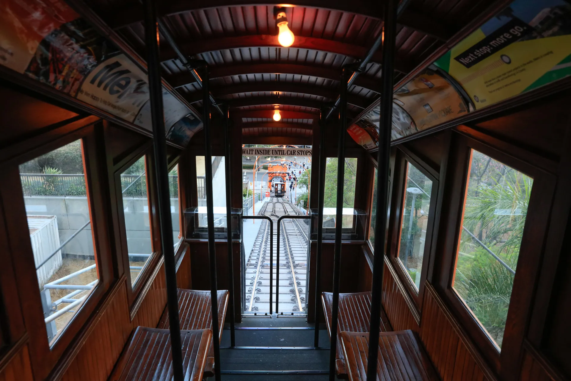 Angels Flight Railway car interior