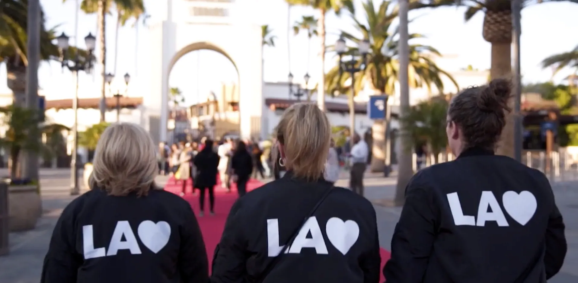 LA Staff in branded jackets