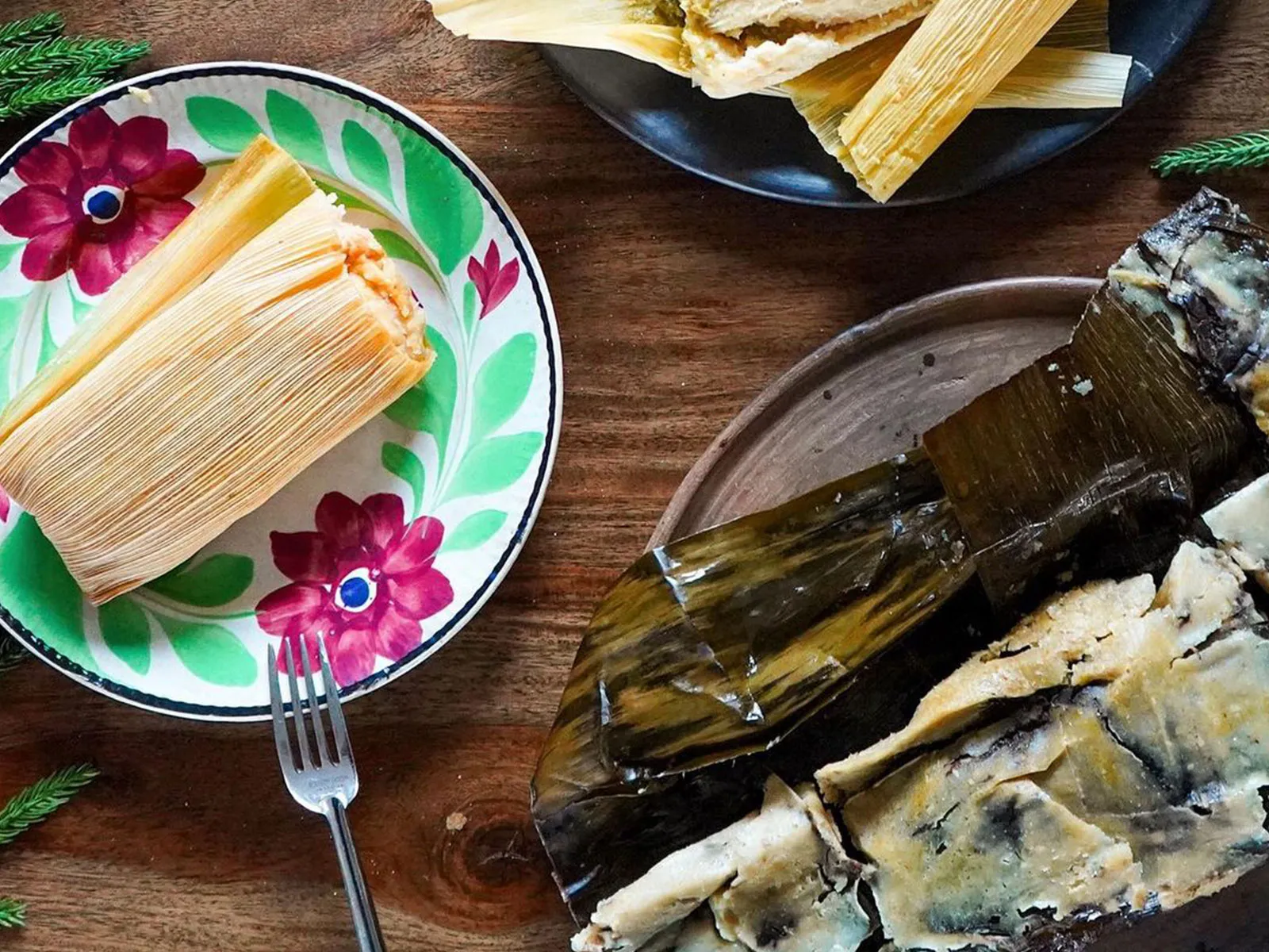 Tamales at Guelaguetza