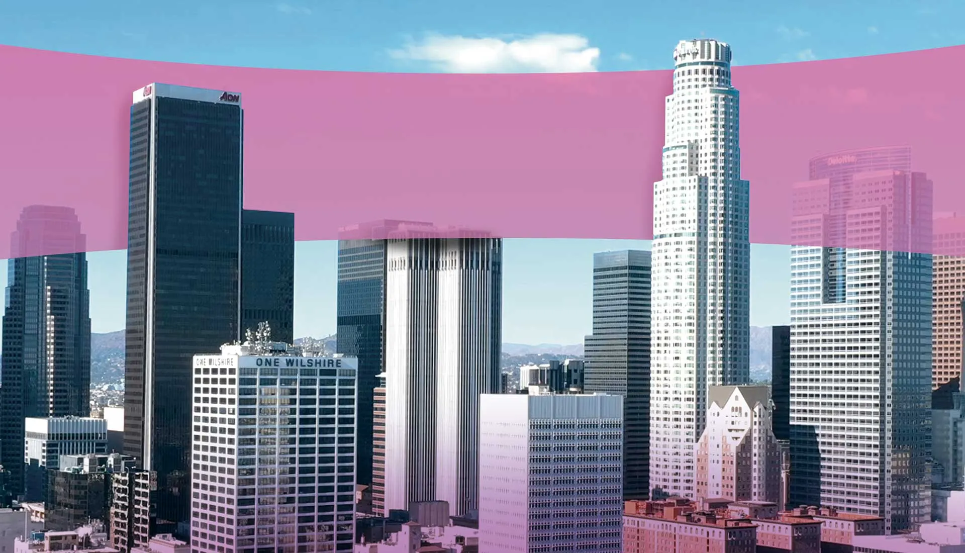 Downtown Skyline Purple