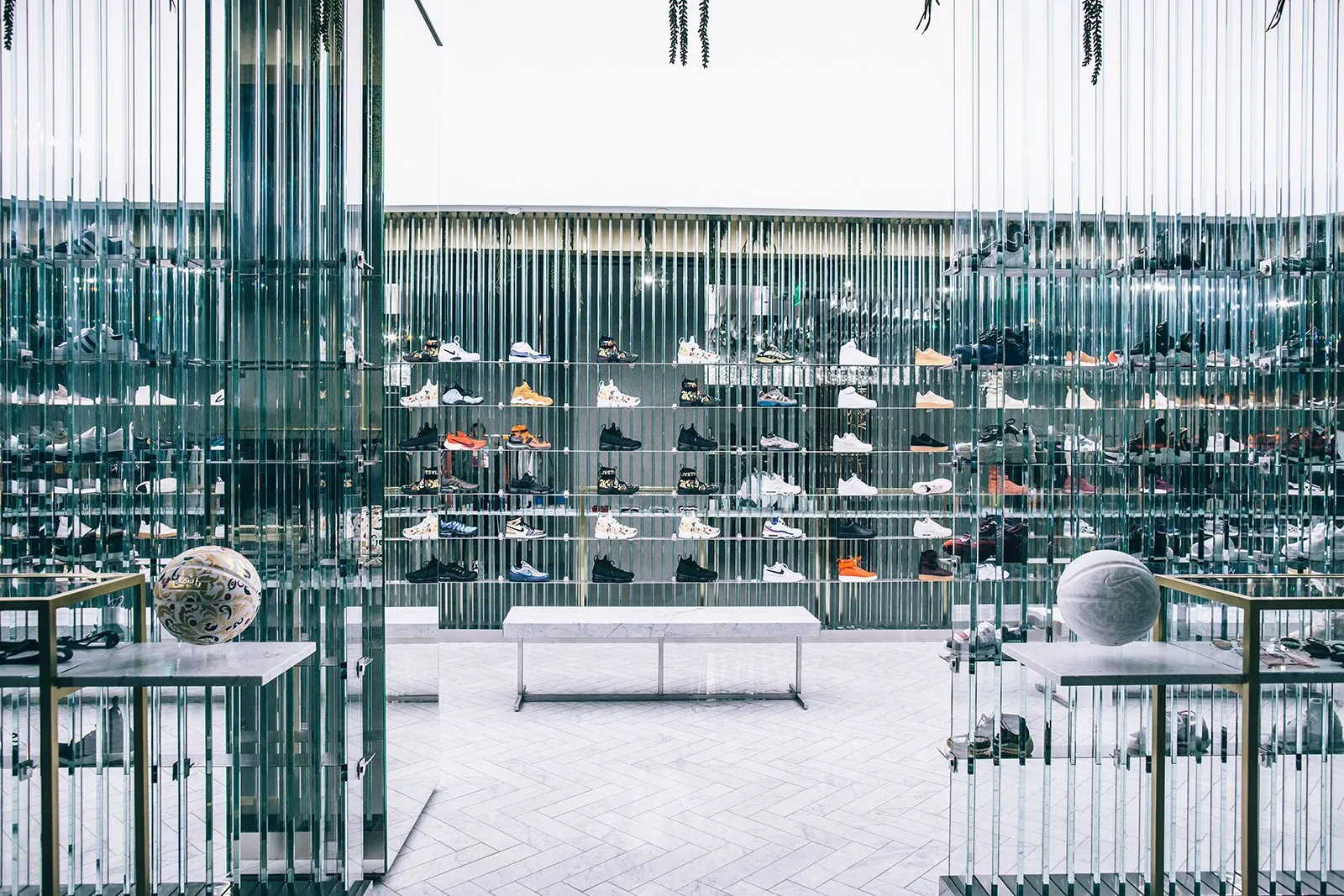 Sneaker Wall at KITH Los Angeles