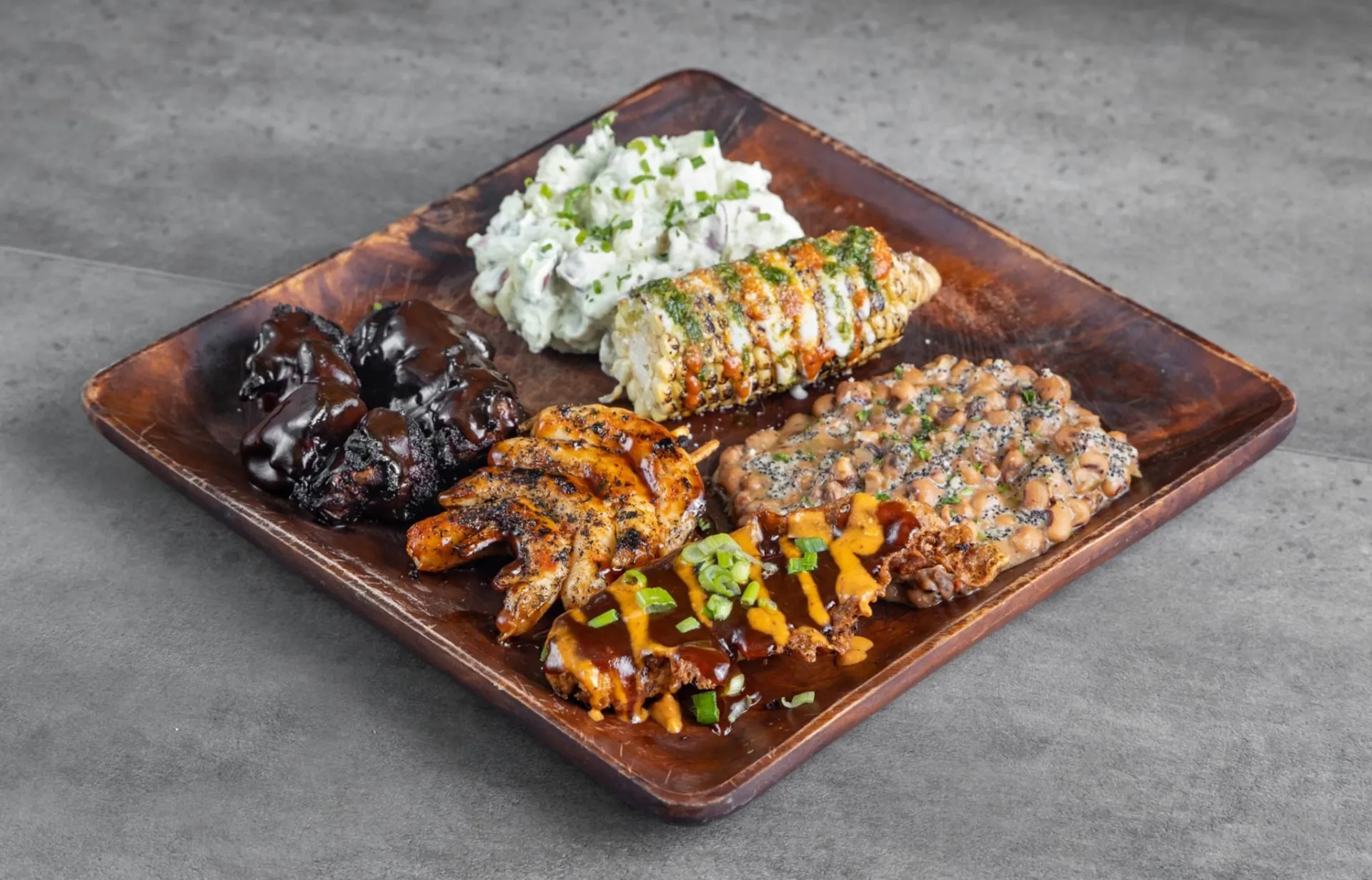 Backyard Boogie Soul Plate at Crystals Soul Cafe