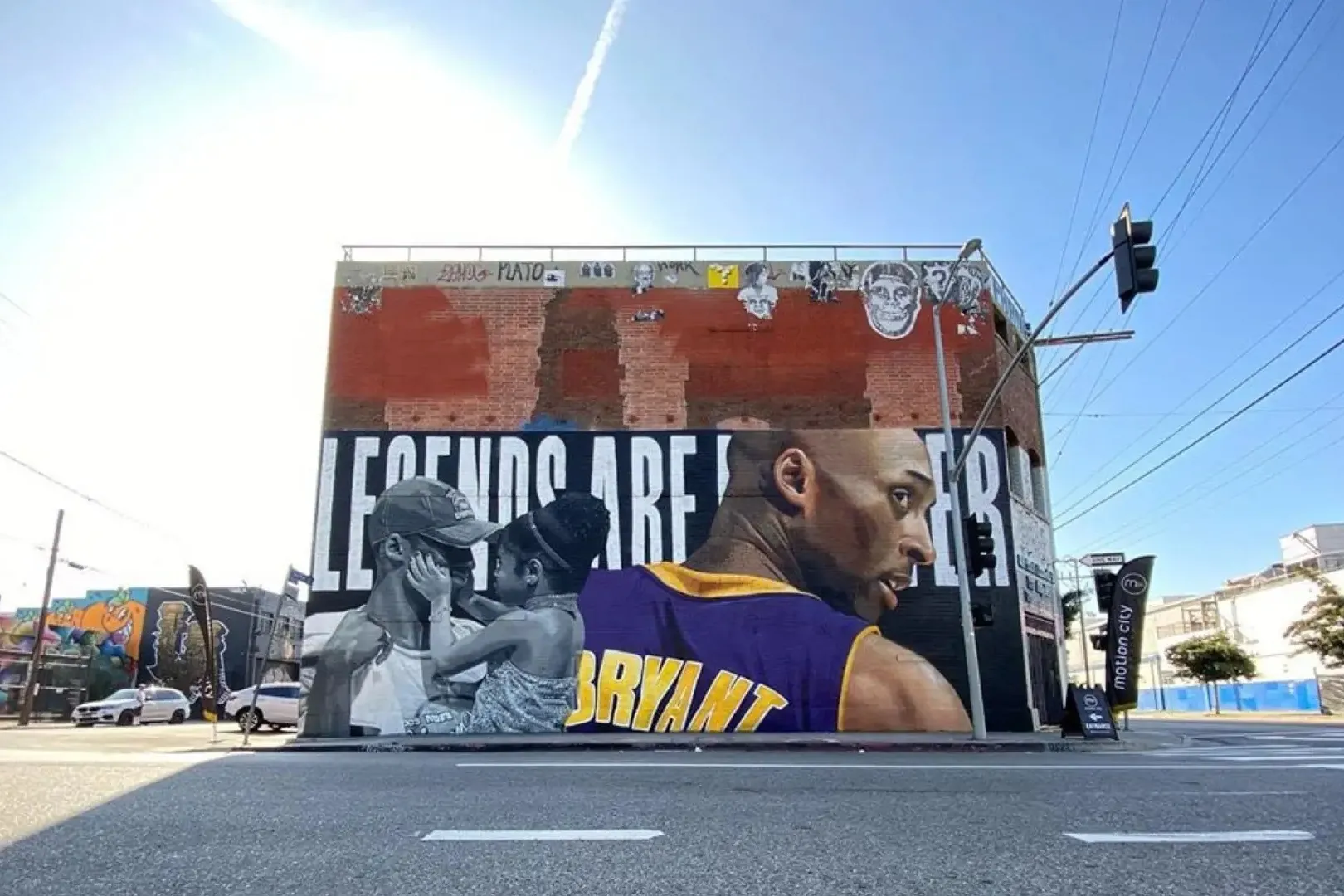 Kobe Bryant “Legends Are Forever” mural by Royyal Dog at The Container Yard