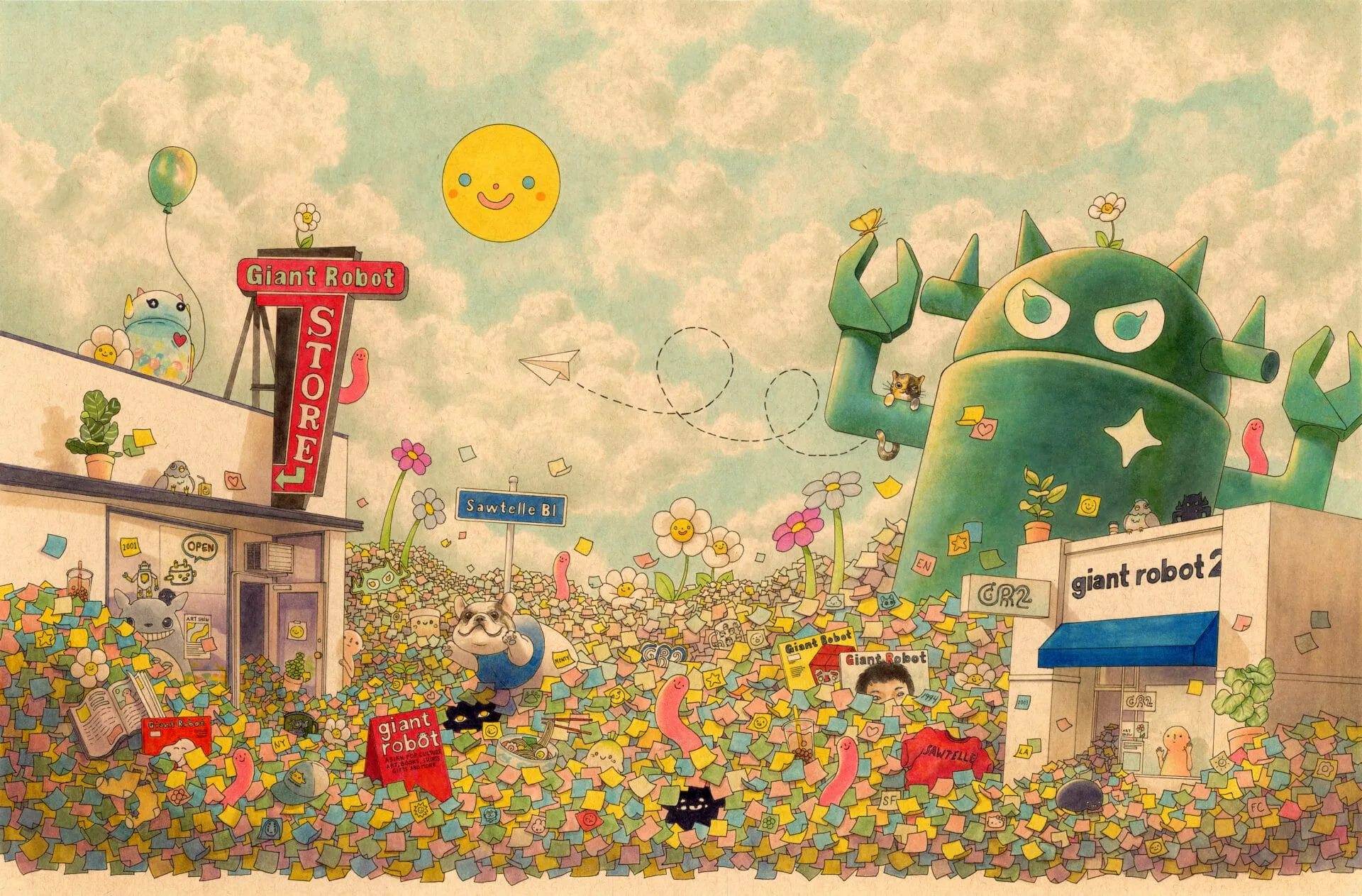 Felicia Chiao, "Giant Robot Cover" at JANM