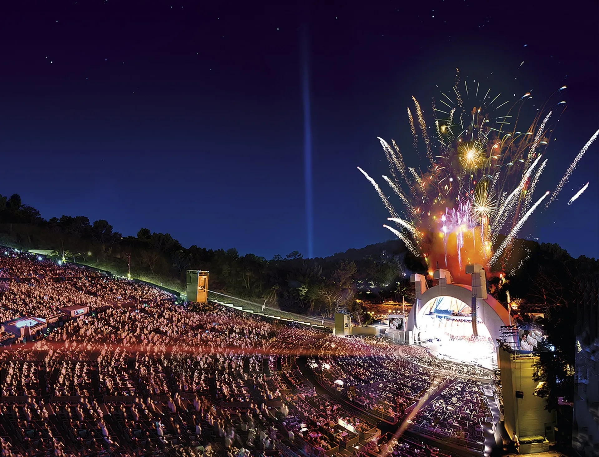 Fireworks at the Hollywood Bowl