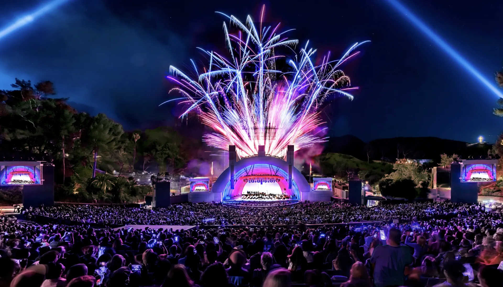 Fireworks at the Hollywood Bowl