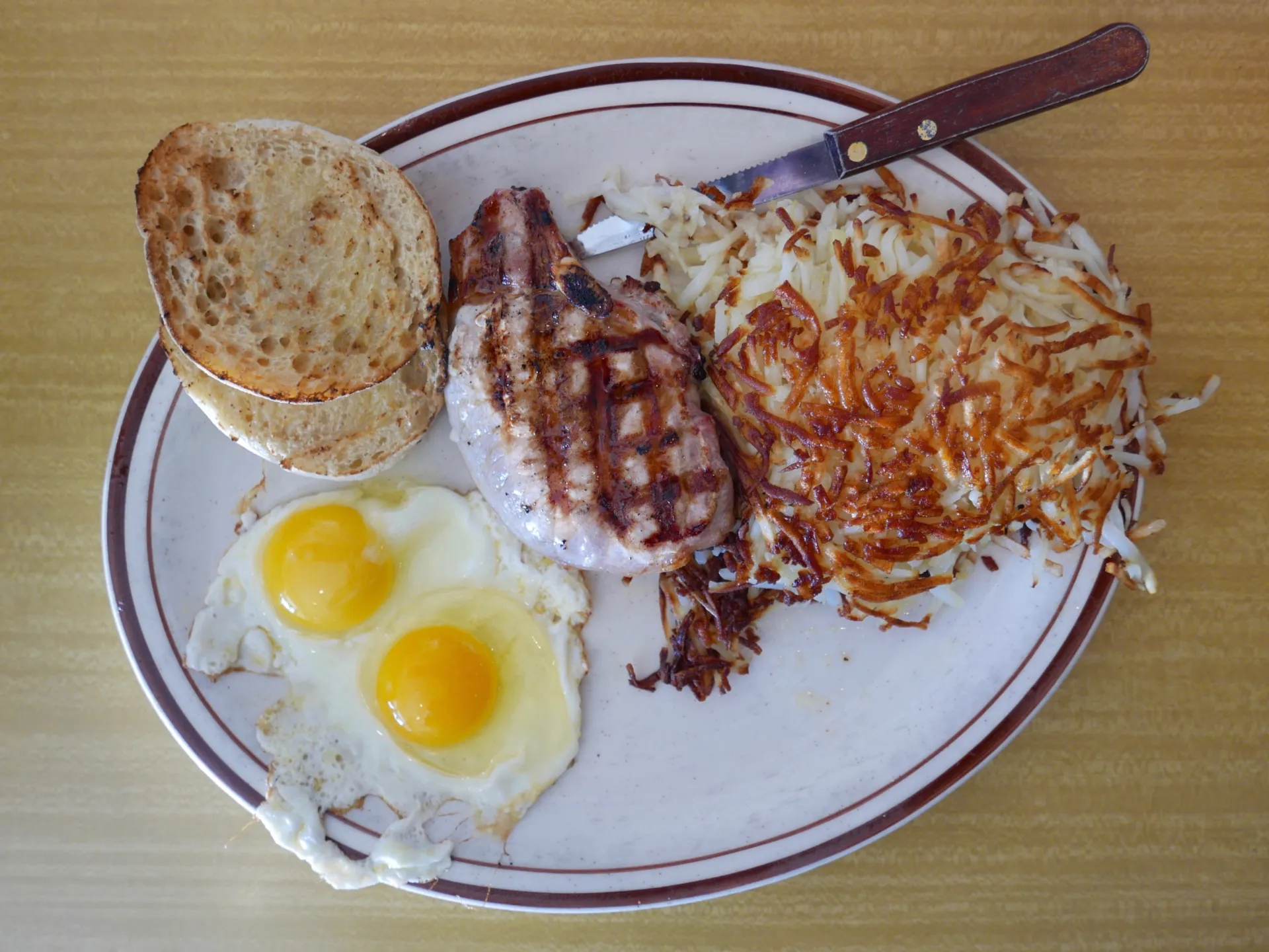 Bone-In Pork Chop at Bobby's Coffee Shop