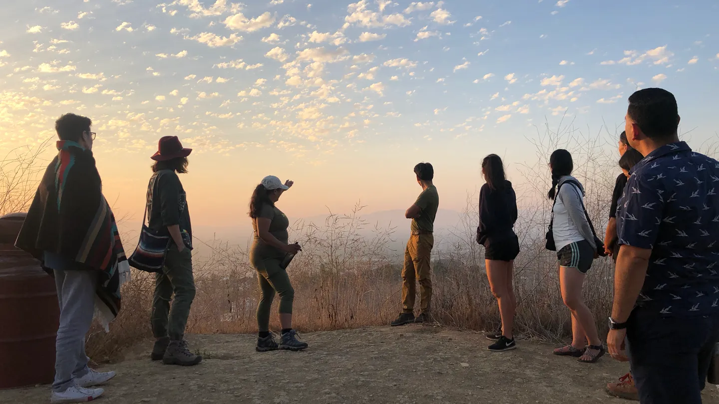 TreePeople sunset hike at Coldwater Canyon Park